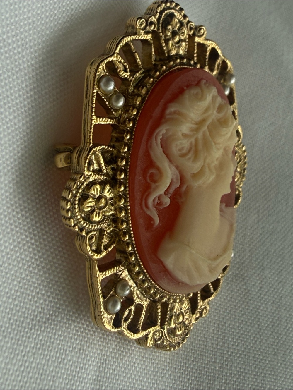 Cameo brooch vintage - Picture 11 of 15